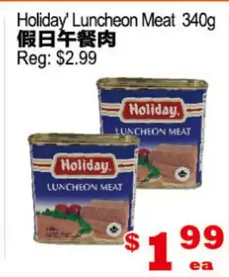 Yuan Ming Supermarket Holiday Luncheon Meat offer