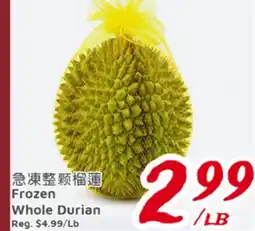 United Supermarket Frozen Whole Durian offer