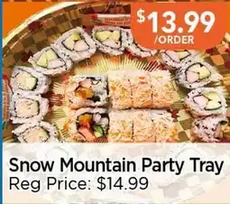 Blue Sky Supermarket Snow Mountain Party Tray offer