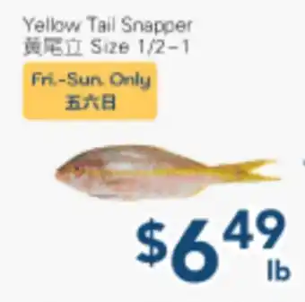 Oceans Fresh Food Market Yellow Tail Snapper offer