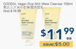Oceans Fresh Food Market GOODAL Vegan Rice Milk Mask Cleanser offer