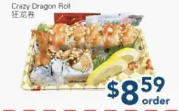 Oceans Fresh Food Market Crazy Dragon Roll offer