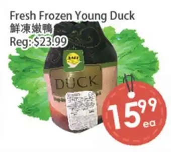 Fresh Palace Supermarket Fresh Frozen Young Duck offer