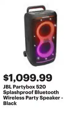 Best Buy JBL Partybox 520 Splashproof Bluetooth Wireless Party Speaker - Black offer