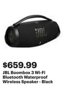 Best Buy JBL Boombox 3 Wi-Fi Bluetooth Waterproof Wireless Speaker - Black offer