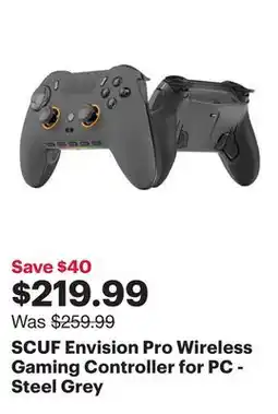 Best Buy SCUF Envision Pro Wireless Gaming Controller for PC - Steel Grey offer