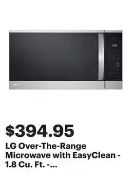 Best Buy LG Over-The-Range Microwave with EasyClean - 1.8 Cu. Ft. - Stainless Steel offer