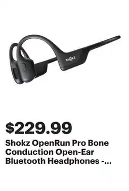 Best Buy Shokz OpenRun Pro Bone Conduction Open-Ear Bluetooth Headphones - Black offer