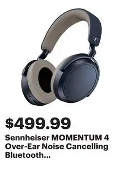 Best Buy Sennheiser MOMENTUM 4 Over-Ear Noise Cancelling Bluetooth Headphones - Denim - Only at Best Buy offer