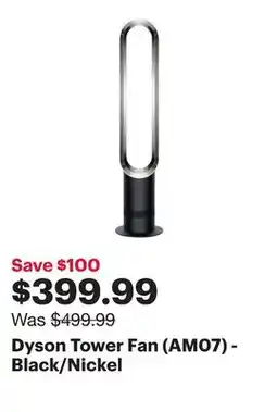 Best Buy Dyson Tower Fan (AM07) - Black/Nickel offer