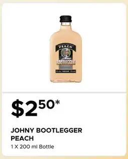 The Beer Store JOHNY BOOTLEGGER PEACH offer