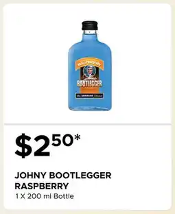 The Beer Store JOHNY BOOTLEGGER RASPBERRY offer