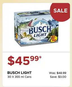 The Beer Store BUSCH LIGHT offer
