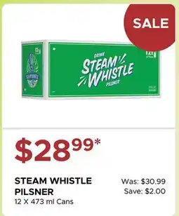 The Beer Store STEAM WHISTLE PILSNER offer