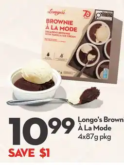 Longo's Longo's Brownie À La Mode offer