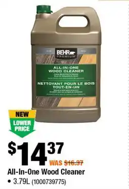 Home Depot All-In-One wood cleaner offer