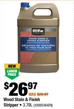 Home Depot Wood stain and finish stripper offer