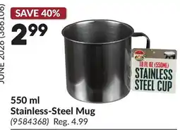 Princess Auto 550 ml Stainless-Steel Mug offer