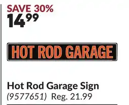 Princess Auto Hot Rod Garage Sign offer