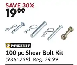 Princess Auto 100 pc Shear Bolt Kit offer