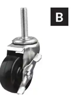 Princess Auto 2 in. Threaded Stem Casters Swivel with Brake offer