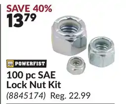 Princess Auto 100 pc SAE Lock Nut Kit offer