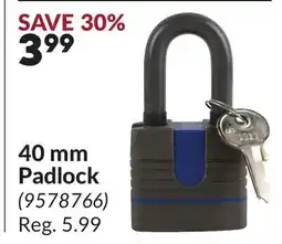 Princess Auto 40 mm Padlock offer
