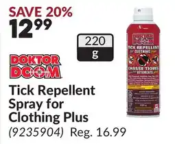 Princess Auto Tick Repellent Spray for Clothing Plus offer