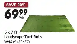 Princess Auto 5 x 7 ft Landscape Turf Rolls, W46 offer