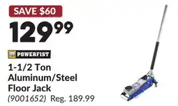 Princess Auto 1-1/2 Ton Aluminum/Steel Floor Jack offer