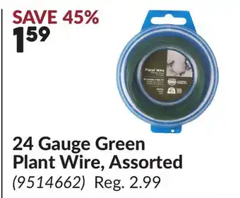 Princess Auto 24 Gauge Green Plant Wire, Assorted offer