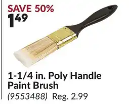 Princess Auto 1-1/4 in. Poly Handle Paint Brush offer