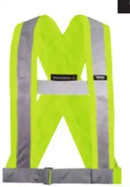 Princess Auto Yellow 4 in. High-Vis Safety Sashes offer