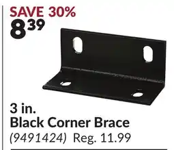 Princess Auto 3 in. Black Corner Brace offer
