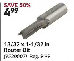Princess Auto 13/32 x 1-1/32 in. Router Bit offer