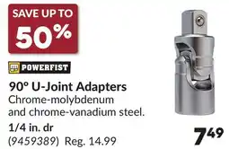 Princess Auto 90° U-Joint Adapters offer