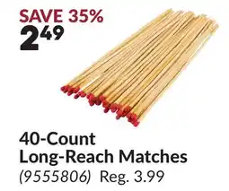 Princess Auto 40-Count Long-Reach Matches offer