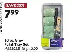 Princess Auto 10 pc Grey Paint Tray Set offer
