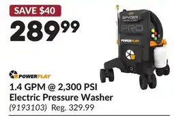 Princess Auto 1.4 GPM @ 2,300 PSI Electric Pressure Washer offer