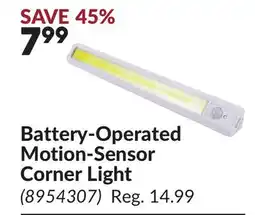 Princess Auto Battery-Operated Motion-Sensor Corner Light offer