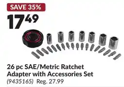 Princess Auto 26 pc SAE/Metric Ratchet Adapter with Accessories Set offer