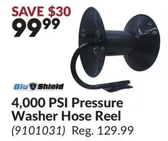 Princess Auto 4,000 PSI Pressure Washer Hose Reel offer