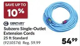 Princess Auto Subzero Single-Outlet Extension Cords offer