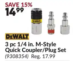 Princess Auto 3 pc 1/4 in. M-Style Quick Coupler/Plug Set offer