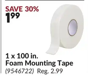 Princess Auto 1 x 100 in. Foam Mounting Tape offer