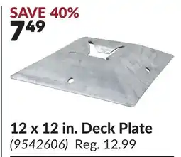 Princess Auto 12 x 12 in. Deck Plate offer