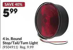 Princess Auto 4 in. Round Stop/Tail/Turn Light offer