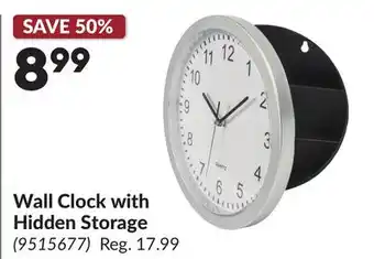 Princess Auto Wall Clock with Hidden Storage offer