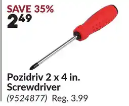 Princess Auto Pozidriv 2 x 4 in. Screwdriver offer