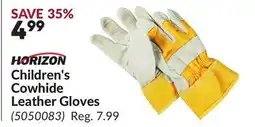 Princess Auto Children's Cowhide Leather Gloves offer